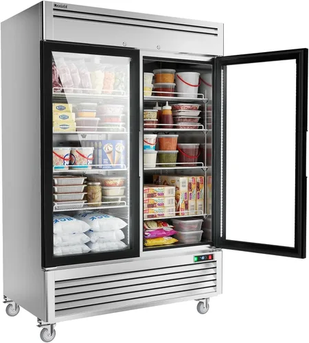 Vista 16 de Coolski Congelador comercial de 19.32 pies cúbicos con puerta sólida, ventilador de congelador de acero inoxidable de alcance vertical de 27