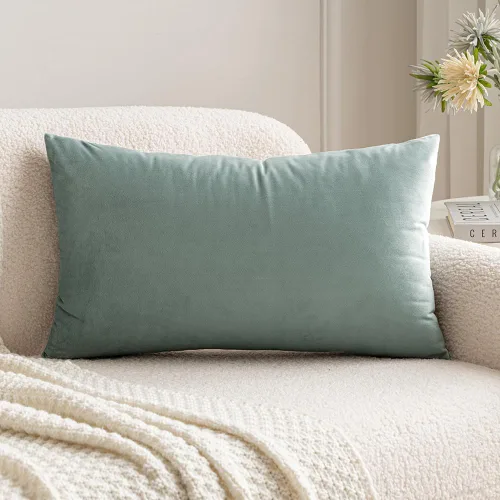Vista 7 de MIULEE - Funda de almohada de terciopelo suave de lujo decorativa, funda de cojín rectangular única para sofá de primavera, dormitorio, automóvil
