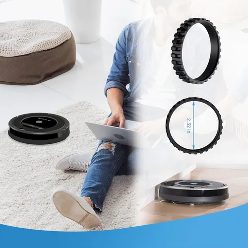 Vista 2 de Llantas de repuesto para Irobot Roomba para ruedas Series 500, 600, 700, 800 y 900 e5 e6 e7 i3 i3+ i4 i6 i6+ i7 i8 j7, para todos los modelos IROBOT