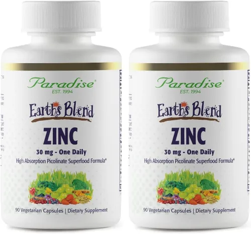Vista 9 de Paradise Herbs Suplementos de zinc con picolinato y Natures C, para apoyo inmunológico, súper potente, ultra puro, sin gluten, sin OMG, vegano, 30