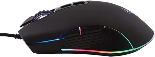 Vista 9 de FIRSTMEMORY - Mouse ergonómico USB C con cable RGB para juegos, óptico con DPI ajustable 800/1600/2400/3200, compatible con portátiles, PC, laptop