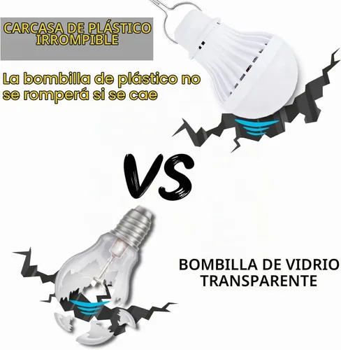 Vista 6 de Paquete de 2 bombillas de luz USB, linterna de luz LED USB para acampar, luz de tienda con cable de 8.2 pies de longitud extra y cable USB en Y