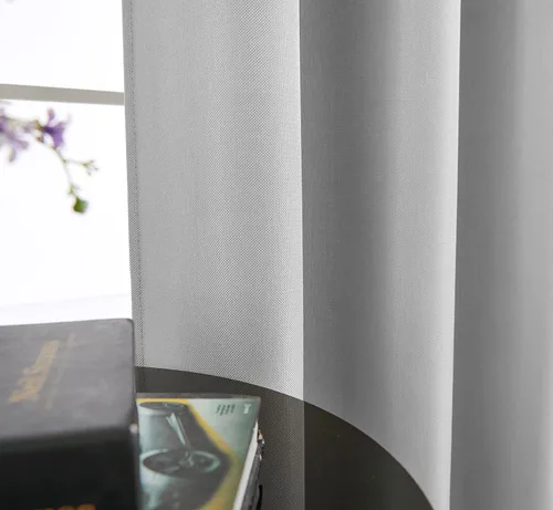 Vista 2 de RUTHYS TEXTILE Cortinas opacas para dormitorio, aislamiento térmico sólido con ojales, cortinas de ventana para reducción de ruido, cortinas