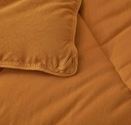 Vista 7 de Chezmoi Collection Rory - Juego de edredón de microfibra acolchada triangular de 2 piezas, ropa de cama geométrica ligera lavada suave, individual
