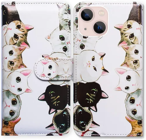 Vista 18 de Bcov Funda para iPhone 14 Plus, diseño de pájaro negro y verde con tapa para teléfono, con ranura para tarjetas, soporte para iPhone 14 Plus