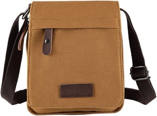 Vista 11 de Sechunk Vintage Canvas Messenger Cross body bag Shoulder bag