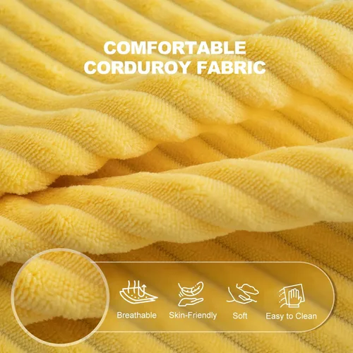 Vista 7 de Silla Puf Gigante con Reposabrazos - Asiento Acogedor de Gran Tamaño para Adultos, Tela de Pana y Relleno de Espuma de Alta Resistencia, Salón Ideal