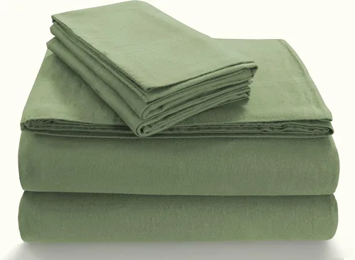 Vista 10 de Tribeca Living FL170EDPCSTCAS Fundas de almohada suaves de franela de algodón de 170-GSM, Cashmere, Estándar