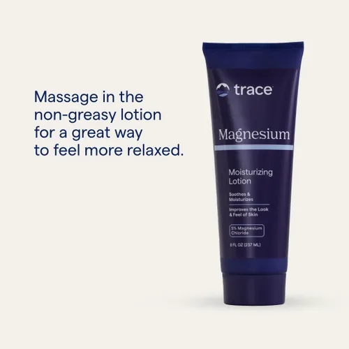 Vista 4 de Trace Minerals Loción hidratante de magnesio - Crema limpia de magnesio para una piel suave y suave - Apoya los músculos - Hidrata y absorbe