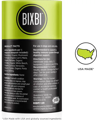 Vista 2 de Suplemento para perros y gatos BIXBI Organic Pet Superfood