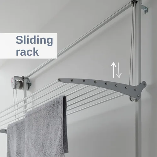 Vista 6 de foxydry Aireador vertical de pared de torre para uso en interiores y exteriores (gris, 34.6 pulgadas) made of aluminum and stainless steel
