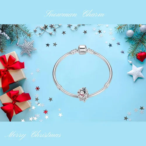 Vista 3 de QeenseKc - Cuentas de cristal esmaltadas para pulsera europea, regalo para mujeres y niñas