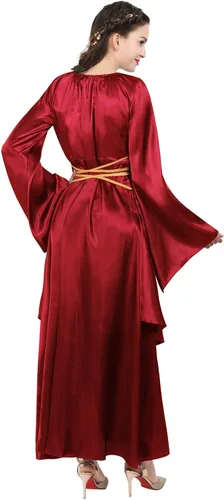Vista 22 de Kranchungel - Vestidos renacentistas de estilo medieval/irlandés/campesino para mujer; disfraz de hada, para bailes