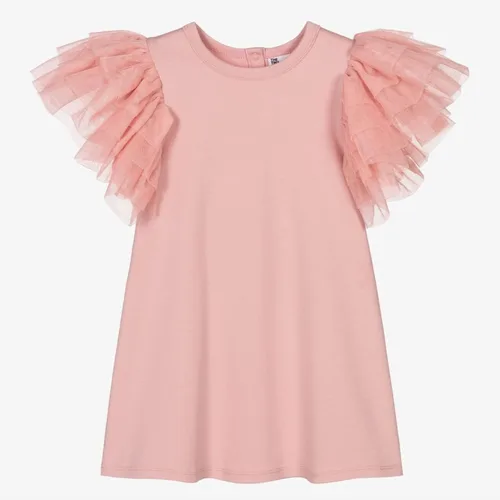 Vista 7 de Vestido de niña para bebé, con enormes capas de mangas de tul con alas - Traje de fiesta perfecto, vestidos para ocasiones especiales para niñas