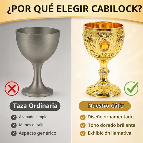 Vista 8 de Cabilock Copa medieval de cáliz vintage, copa de vidrio de chupito de latón dorado de 1.0 fl oz, copa de comunión, copa de cóctel para el hogar