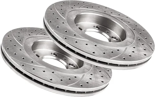 Vista 6 de Discos de freno deportivos ventilados delanteros compatibles con MERCEDES-BENZ SLK R170 1996 1997 1998 1999 2000 2001 2002 2003 2004-1425GT diámetro