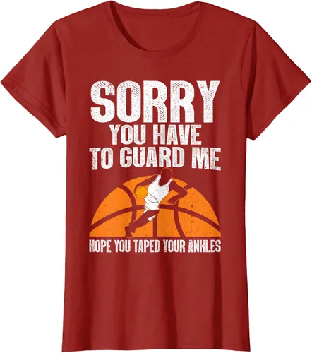 Vista 52 de Camiseta divertida de baloncesto para hombres y mujeres, Negro
