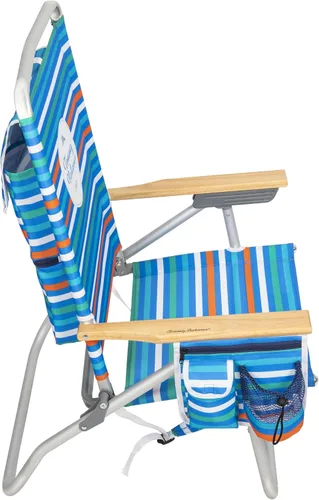 Vista 4 de Tommy Bahama 4-Position Extended seat Height Easy in-Easy Out Folding Backpack Beach Chair