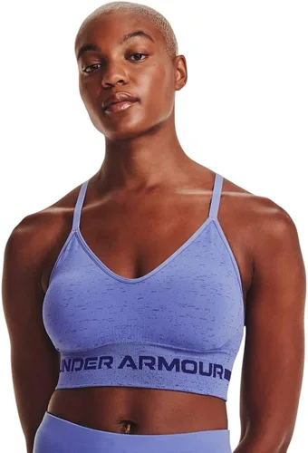 Vista 11 de Under Armour - Brasier largo y sin costuras de bajo impacto para mujer