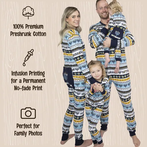 Vista 40 de Lazy One - Pijamas navideñas a juego con solapa trasera; para perros, bebés, niños, adolescentes y adultos