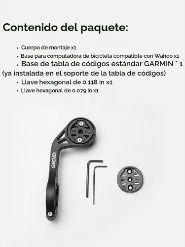 Vista 7 de Soporte para computadora de bicicleta, soporte frontal exterior para bicicleta de carretera, compatible con Garmin Wahoo Bryton Magene Cycplus