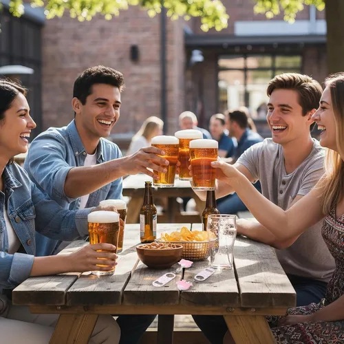 Vista 7 de Honoson 8 Piezas Abrebotellas Retráctil de Bartender Abridor de Cerveza Plano con Clips de Carrete de Insignia Redonda Soporte para Cocina