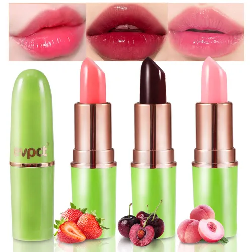 Vista 18 de evpct 2 piezas de bálsamos labiales tintados de aloe vera, cambio de color PH, barra de labios de larga duración, bálsamo labial, mancha, set de 2