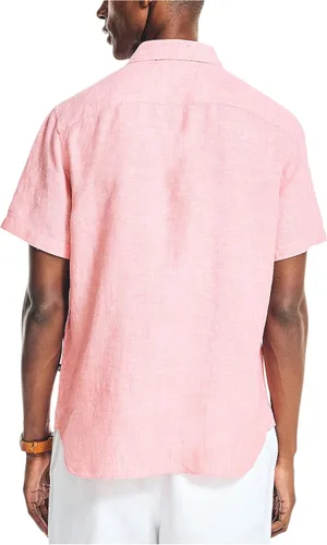 Vista 3 de Nautica Camisa de manga corta de lino hecha de forma sostenible para hombre