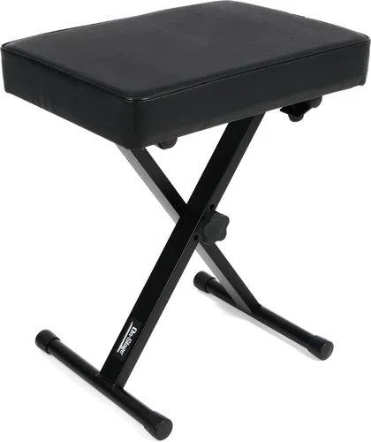 Vista 2 de Roland KS-20X - Soporte resistente estilo X de doble soporte + banco estilo X de tres posiciones KT7800 en el escenario