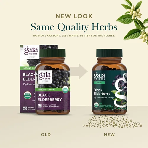Vista 6 de Gaia Herbs Fitocápsulas líquidas de baya de sauco negro, 60 unidades., 751063400602, 60, 1, 1