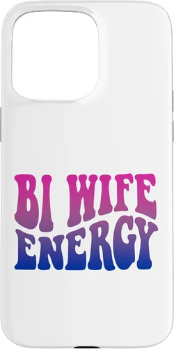 Vista 30 de iPhone 13 Pro Bi Wife Energy Bisexual Pride Bisexual Flag Retro Vintage Case