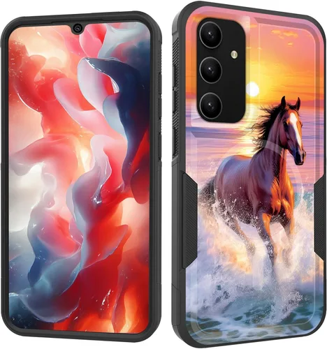 Vista 255 de Funda magnética para Galaxy A16 5G, [compatible con MagSafe] [protección contra caídas de grado militar] Funda resistente a prueba de golpes