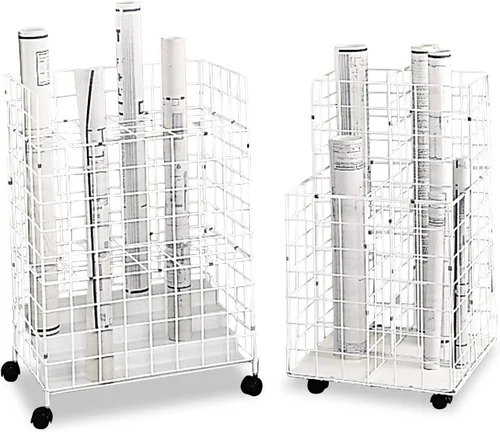 Vista 4 de Safco Products 3088 - Archivador de alambre, 24 compartimentos, color blanco