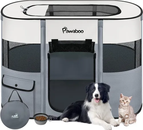 Vista 16 de Pawaboo Jaula para corralito para perros para interiores y exteriores A-Verde Aguacate