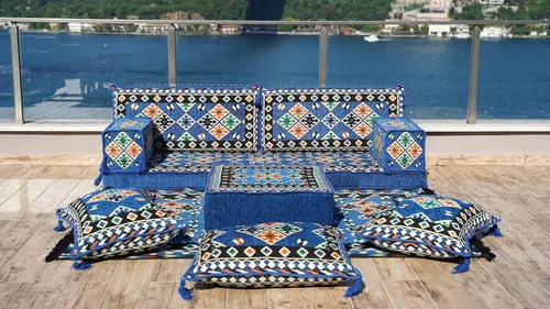 Vista 3 de arabicsofa Juego de Asientos para Suelo Turco – Asientos Orientales para Sala de Estar