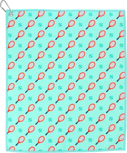 Vista 11 de Millie Rose - Toallas de tenis con múltiples estampados de moda, toallas de tenis de algodón de microfibra suave de 15 x 17 pulgadas con clip