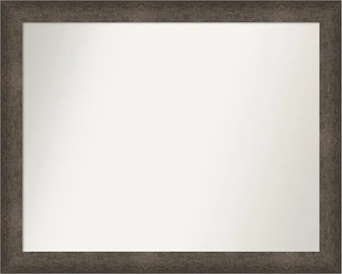 Vista 781 de Amanti Art Espejo de pared personalizado no biselado (25 x 25 pulgadas), marco de bronce acentuado, varios tamaños personalizados, espejo de baño
