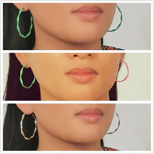Vista 4 de Nonsucheer 10 pares de aretes para mujer, aretes coloridos Y2K, aro de tubo pequeño y aro grueso, paquete de regalo de joyería para mujeres y niñas