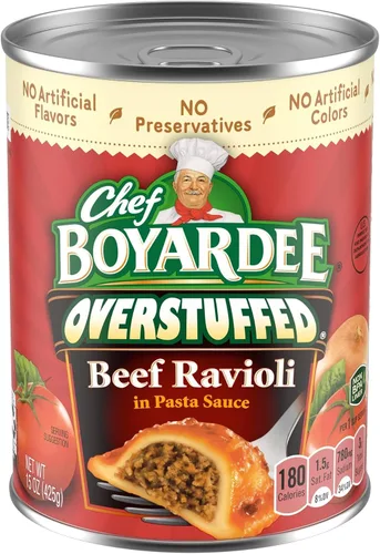 Vista 8 de Chef Boyardee Ravioles de carne rellenos, lata de 15 onzas