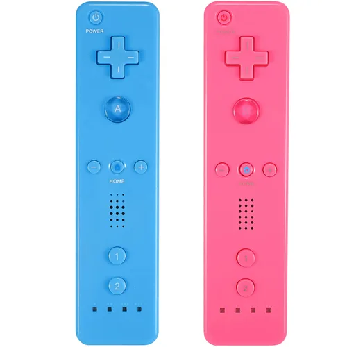 Vista 24 de Yosikr Controller for Wii, Remote Controller for Wii with Silicone Case and Wrist Strap Compatible for Wii/Wii U (2 Pack, White and White)