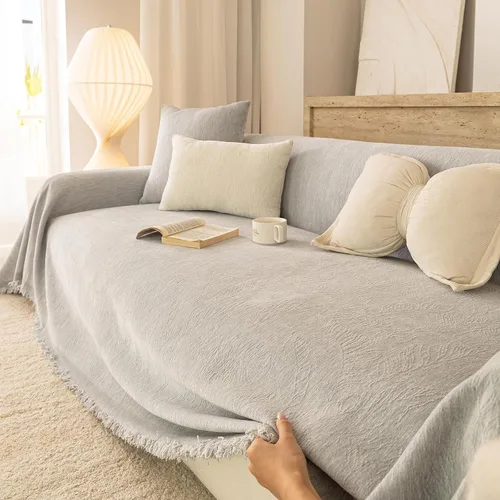 Vista 44 de ROOMLIFE Manta de sofá estilo azteca boho para sillones de 2/3 cojines, fundas de sofá lavables y antideslizantes aptas para mascotas, protector