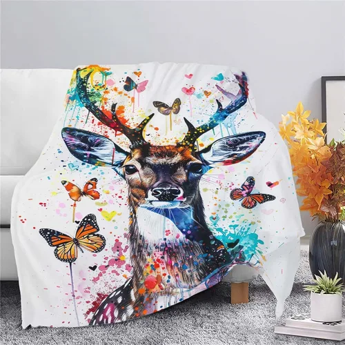 Vista 314 de Manta de águila con la bandera estadounidense y águila calva, regalos para niños, niñas, niños, adultos, mujeres y hombres, suave, acogedora, cálida
