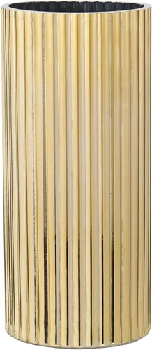 Vista 22 de Jarrón de vidrio ámbar, florero de cristal, jarrón de vidrio acanalado, moderno jarrón para flores, jarrón alto de vidrio para sala de estar, mesa