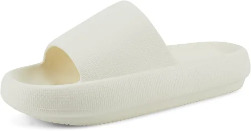 Vista 9 de welltree Sandalias antideslizantes para mujeres y hombres, sandalias antideslizantes para baño y ducha, suela gruesa suave para interiores