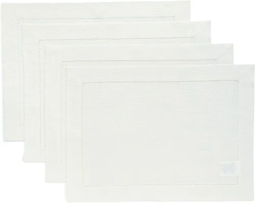 Vista 19 de Solino Home Juego de 4 manteles individuales cuadrados de 14 x 14 pulgadas, lino 100 % puro, de 14 x 14 pulgadas, dobladillo clásico, lavables a