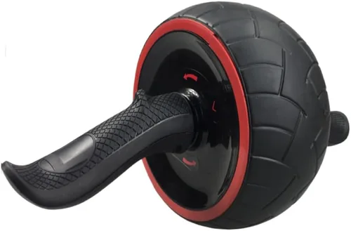 Vista 9 de GANAZONO Rueda abdominal de rebote Rueda de ejercicio Equipo de entrenamiento de entrenamiento en casa Rodillo de goma Ab Roller Rodillera