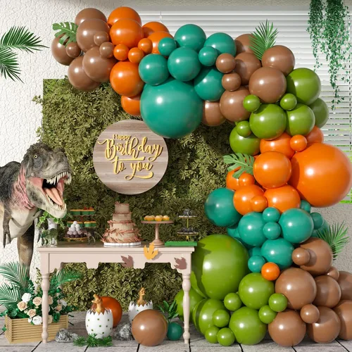 Vista 13 de Kit de arco de globos naranjas, guirnalda de globos de otoño de Acción de Gracias con globo de papel de aluminio de hoja burdeos naranja quemado Día