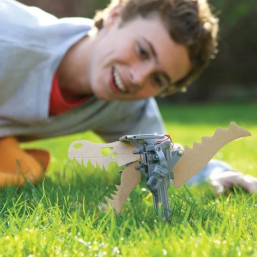 Vista 5 de 4M: Green Science - Robot solar - Kit de construcción de robot para caminar, motor de energía renovable, movimiento mecánico, juguete de ingeniería
