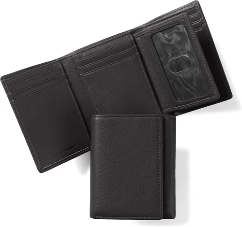 Vista 15 de Leatherology Trifold con cartera para tarjetas Negro Onyx