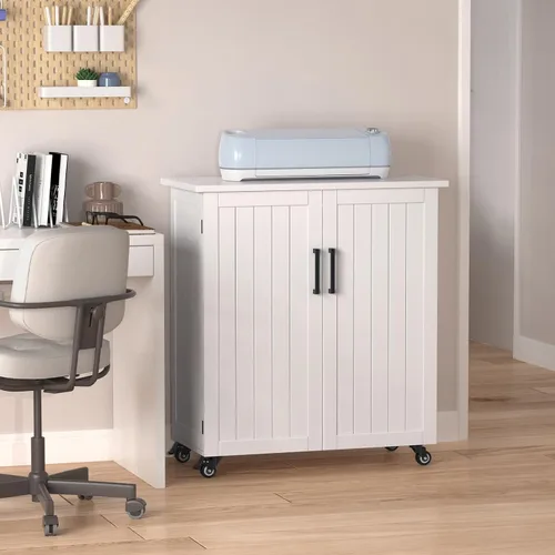 Vista 7 de GDLF Carrito de Manualidades Compatible con Máquina Cricut Mesa para Cricut con Gabinete de Almacenamiento Carrito Rodante con Cajones Diseñado